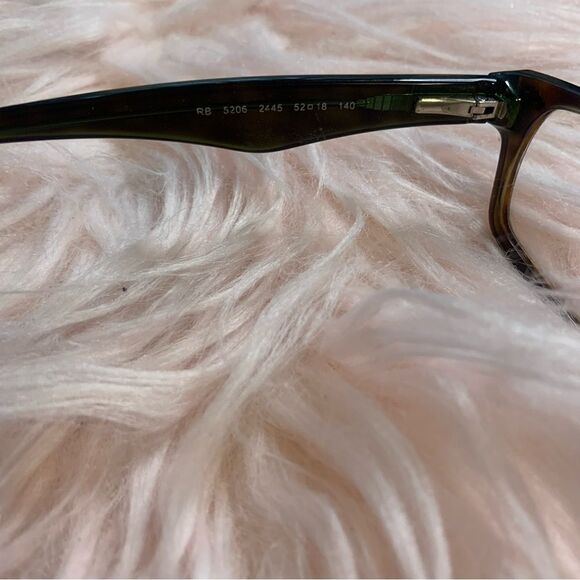 Ray-Ban RB5206 Tortoise Rectangle Prescription Frames - Picture 2 of 5